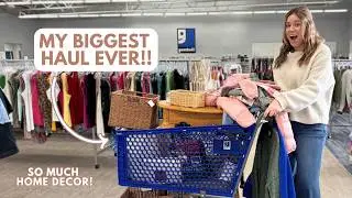 The *ultimate* spring home decor thrift + decorate!! | Thrift With Me | Goodwill Haul