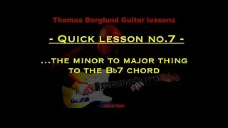 #Quicklesson no 7 - #Jazztips - The 