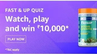 Fast & up Quiz Amazon Quiz answer win 10000 Amazon pay balance