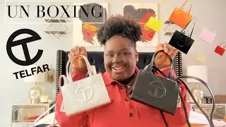 TELFAR BAG UNBOXING | WHAT CAN FIT IN MY SMALL TELFAR SHOPPER | BLACK & SILVER| FIRST IMPRESSION