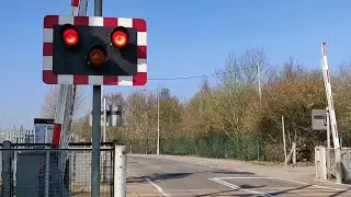 Halogen Lights at Ridgmont Level Crossing, Bedfordshire