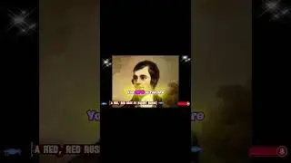 A Red, Red Rose, (SHORT CLIP)  A Poem by Robert Burns (Song Version)   #Trendingsong #poem #poetry