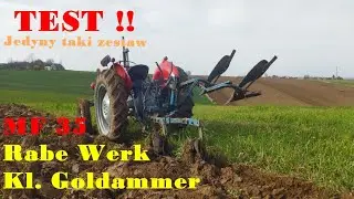 Test Pługa Rabe Werk Kl.Goldammer. Jedyny taki zestaw w Polsce!!!
