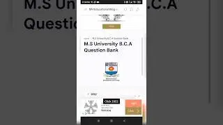 M.S University B.C.A 2022 Question papers
