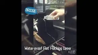 Water proof flocking PU leather for shoe upper