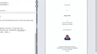 How to Create #ProjectReport in Latex
