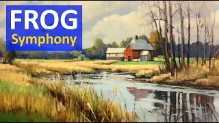 Frog Symphony for Sleep, Study, Work, or Focus | Scrolling Panorama of Frog Sounds | 10 hours