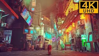 Stray - Cyberpunk City Midtown Free Roam Walking [4K 60FPS] Ultra Graphics PC Gameplay