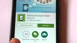 Приложение Get2world для умного набора номера для Android