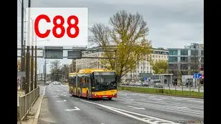[C88] На автобусе по Варшаве: Wiatraczna - Cmentarz Północny-Brama Główna (Северное кладбище)