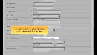 eNom.com Updating domain contact information  في أنيم  تحديث معلومات الديمون نيم
