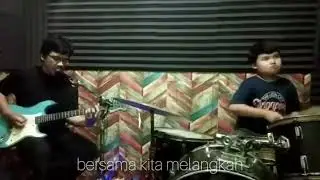 Neoclassical Shred Guitar & Drum | Yngwie Malmsteen Style | Live Recording Father & Son
