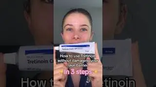 Sandwich method with Tretinoin✨ #tretinoin #tretinoincream
