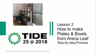 Areca leaf sheath production modules For English - Lesson 2