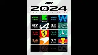 2024 Formula 1 Team Launch Dates