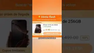iPhone 16 pro 256G a solo 10 pesitos en TEMU 🤑! #temu #iphone16pro 256G #publicidad