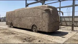Cleaning an Extremely Dirty Bus — The Result Is Truly Shocking!”
