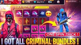 FINALLY I GOT ALL CRIMINAL BUNDLES IN FREE FIRE! RED BLUE PURPLE AND NEON CRIMINAL- FREEFIRE TELUGU