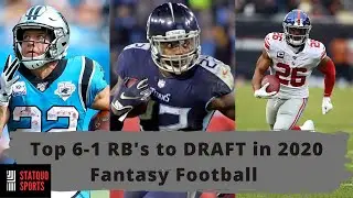Fantasy Football RB Rankings 6-1 Standard Scoring | The Fantasy Four, Ep. 5