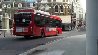 Brand NEW E200MMC BYD EV Go Ahead London SEe135 LF70YWO Route 153 Leaves at Liverpool Street Bus Stn