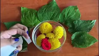 Betel leaf decoration #art #easyandquick