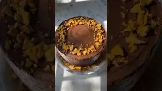 Chocolate Honeycomb Toffee Birthday Cake