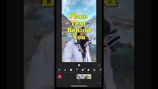Add Text Behind Person easy hack #phoneeditor #travel #inshot #editinghack #video #videoediting