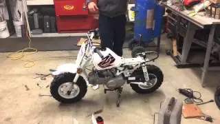 First start up on ez deez' z50r 140 swapped