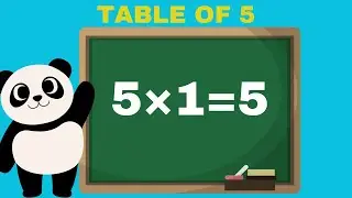 Learn Multiplication Table of Five 5 x 1 = 5,Times Tables Practice, Table of 5