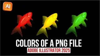 How to Change the Color of a PNG file in Adobe Illustrator | Illustrator Teachings | Quick and Easy|