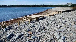 Hurricane Lee - Damage at MacCormacks Beach Provincial Park in Eastern Passage