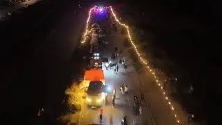 SF Taraval Night Market at the Great Highway - 4K Drone Flyover