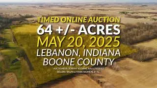 64 +/- Acre Farm & Land Auction | Boone County, Indiana | May 20, 2025