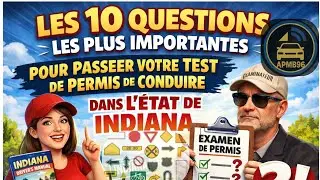 Les 10 questions les plus importantes pour passer le test de permis d&rsquo;conduire dans l&rsquo;etat d&rsquo;Indiana