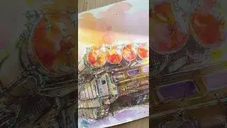 SA-12 Giant/Gladiator | JaneB | ППО | Anti-Aircraft-Gun | Watercolor painting