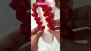 ⁠Unbelievable DIY Ribbon sandals /satisfying craft / Handmade Ribbon craft #shorts ​⁠#shortsfeed