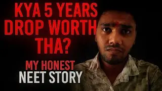 My honest failure story 💔🥺 | neet 5 drop story | neet 2025  | 5 saal barbad 🩸 ❤️&zwj;🩹 | #youtube #neet 