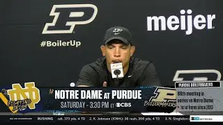 Ryan&rsquo;s Walter&rsquo;s Week 3 Press Conference | Purdue Football