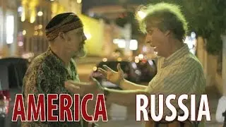 Россия и Америка без масок.Два актера - русский и американский прошлись по Москве