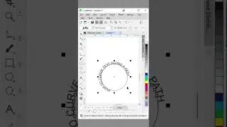 How to curve the text along a path in corelDRAW #coreldraw #illustrator #designer #photoshop