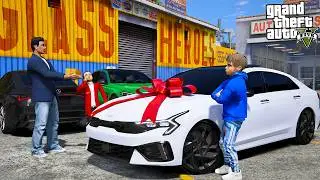 ОТЕЦ И СЫН В GTA 5 - КУПИЛ СЫНУ НОВУЮ KIA K5! СЫН НАТРАВИЛ ОХРАННИКОВ НА БРАТА! 🌊ВОТЕР