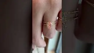 1.4ct. Pink Diamond Encompass Ring with Sidestep Band by Melanie Casey Fine Jewelry