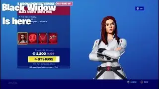 Fortniteitem shop NEW Black Widow Skin