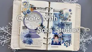 Creative Spreads with Soto Studios🥰 | Scrapbook Supplies| Junk Journaling | Scrapbooking Idea | ASMR