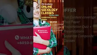 Online Cambridge Sociology IGCSE & A-level classes  @SociologyDotnet @sociologywithvivek