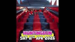 🧗🏽&zwj;♀️ Huntingdon Inflatable 5k 2026 - We're coming for you!  #adventurechallenge #funrun