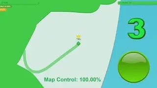 Paper.io 3 Map Control: 100.00%