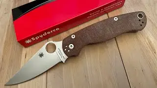 Unboxing - Spyderco Paramilitary 2 Brown Micarta & Cru-Wear