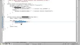 HOW TO CHECK WHETHER A STRING CONTAINS ONLY  CHARACTERS IN JAVA