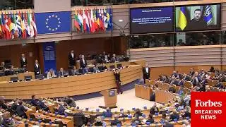 FULL REMARKS: Ukraine's Zelensky Addresses Eu Parliament On 4th Anniversary Of Russia's Invasion